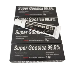 Nieuwste Hoogwaardige 99.5% Super Gooscia Tattoo Crème Voor Permanente Make-Up Microblading Piercing Wenkbrauw Lippen Body Beauty 10G