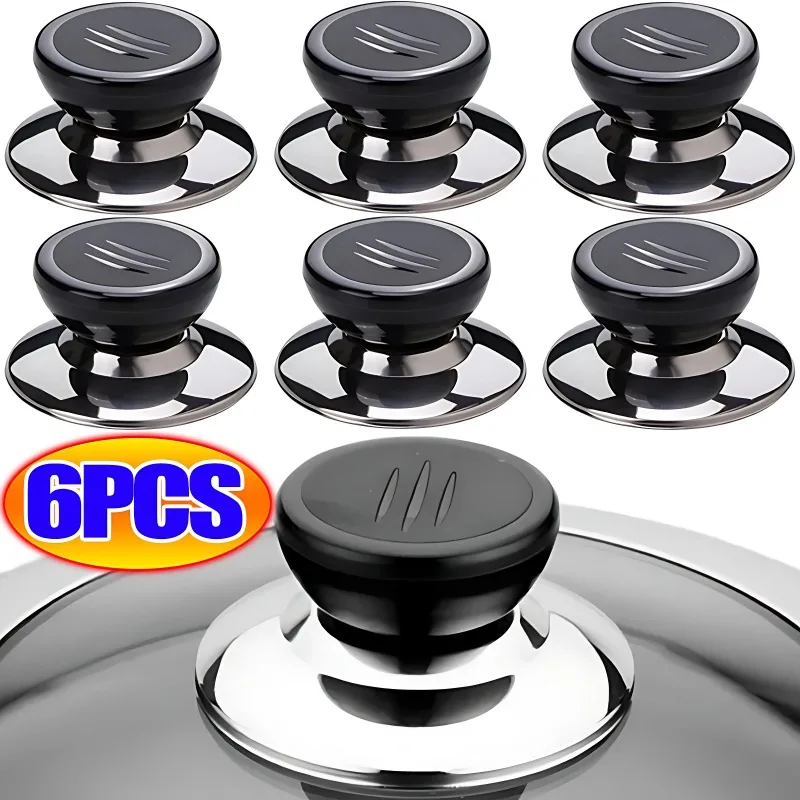 6/1PCS Universal Lid Knobs Cap Replacement Kitchen Cookware Pot Pan Lid Hand Grip Knob Handle Cover Pan Lid Handle Kitchen Tools