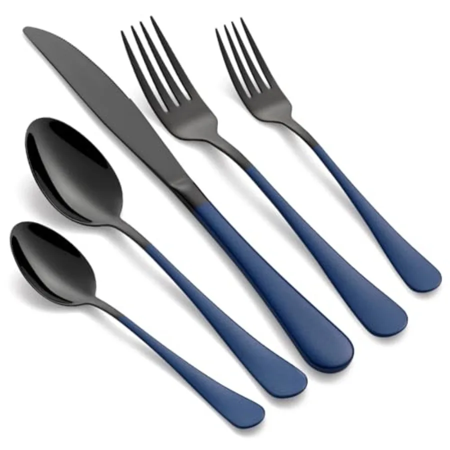 

Silverware Set 18/0 Stainless Steel Silverware Set Hle Cutlery Set Service for 4 Dinner Knives Forks Spoons Set Flatware Set Fi