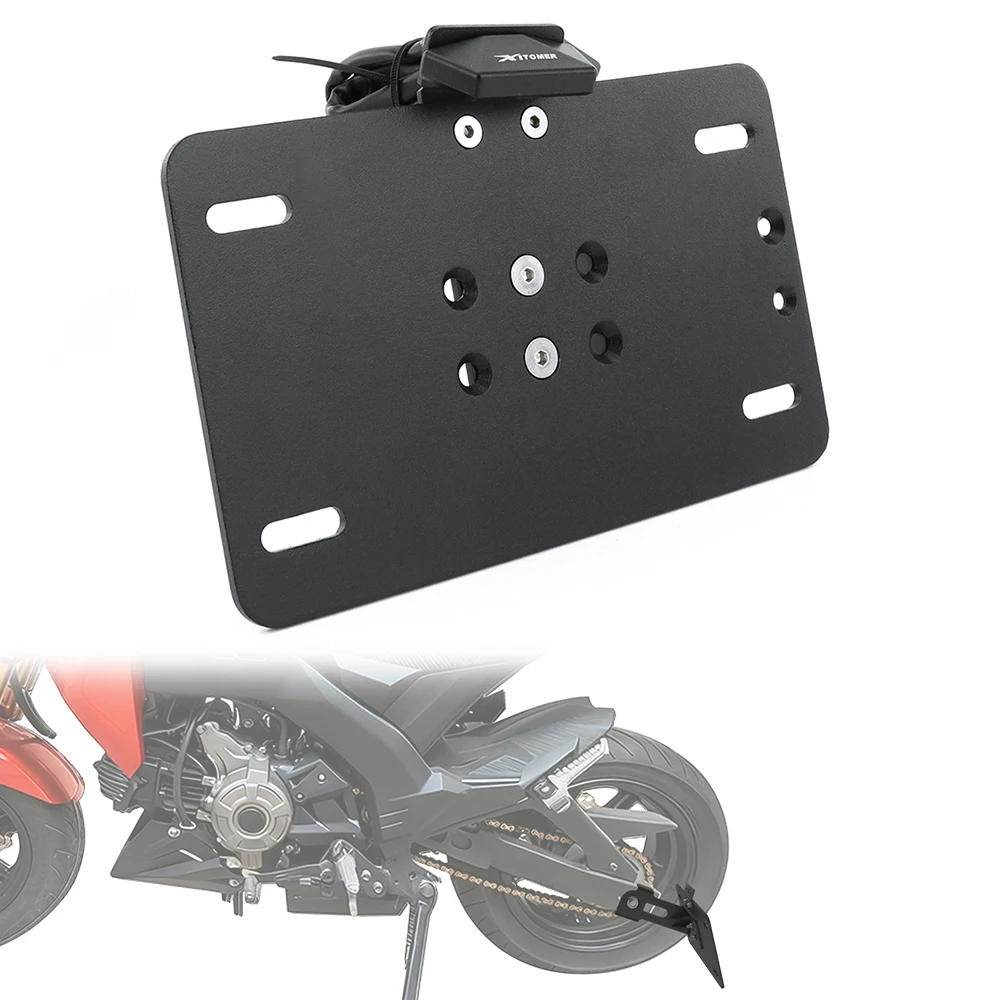 

Motorcycle Side Mount License Plate Holder Bracket Z125 Pro 2017 2018 2019 2020 2021 2022 2023 2024 2025 For Kawasaki