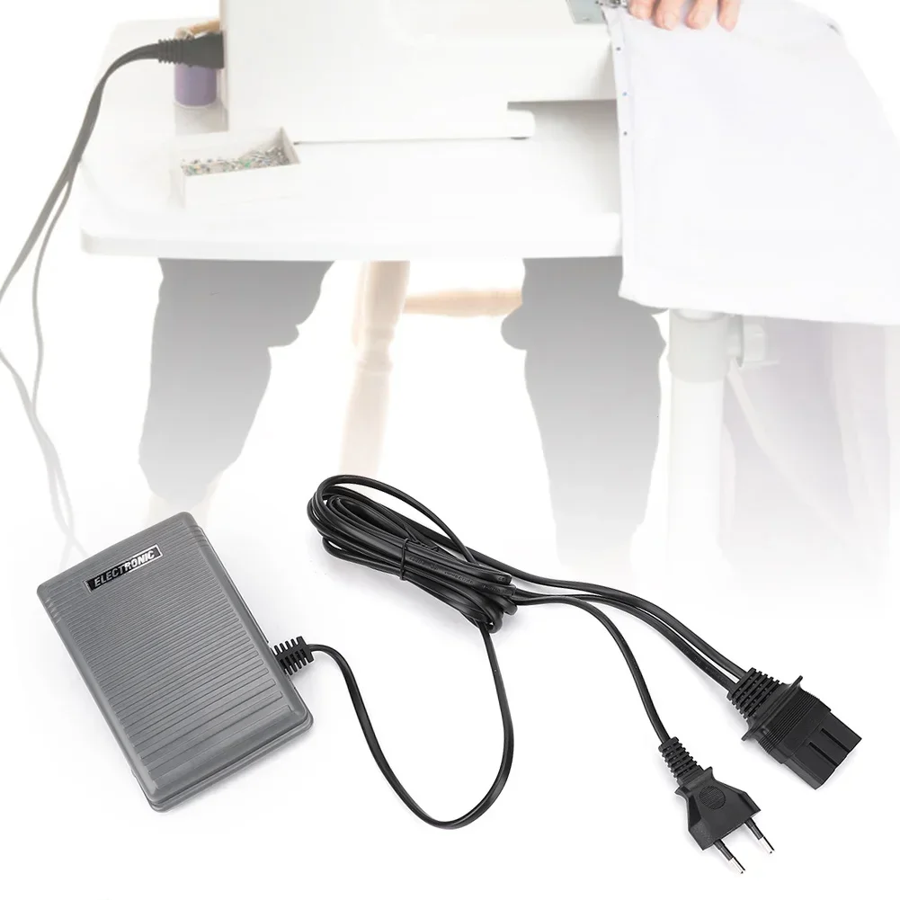 

Foot Control Pedal 220-240V EU Plug Controller Switch & Power Cable for Brother Sewing Machine