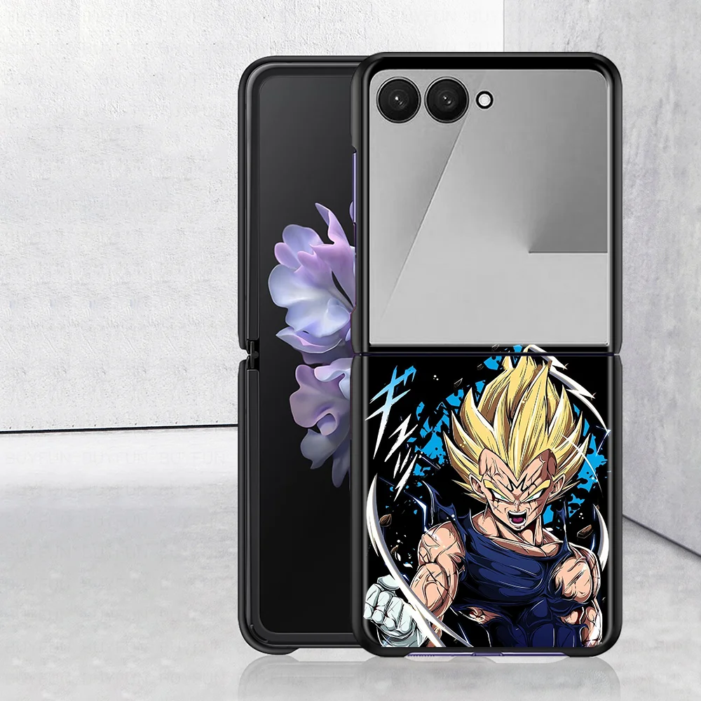 D-Dragon Ball Vegeta Case for Samsung Galaxy Z Flip 8 Z Flip 7 6 5 4 ZFlip8 ZFlip7 FE Z Flip6 Z Flip5 Z Flip4 Phone Shell