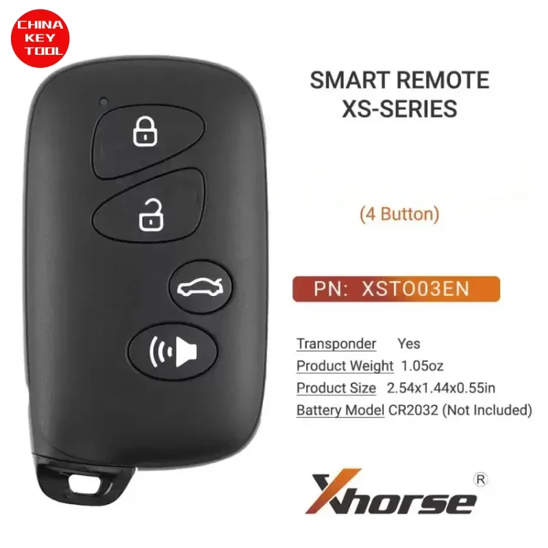 1PCS Xhorse Universal Smart Remote Universal Key XM38 For Toyota Style XSTO03EN 4 Button