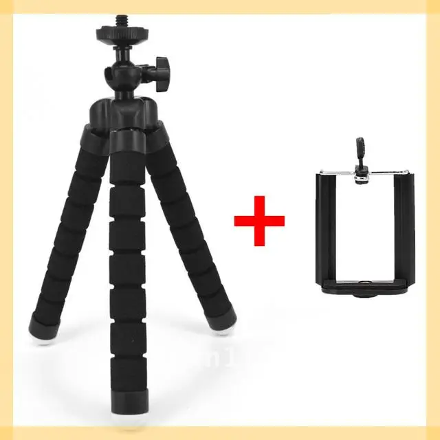 

New Mini Flexible Sponge Octopus Tripod for iPhone Samsung Xiaomi Huawei Mobile Phone Smartphone Tripod for Gopro 9 8 7 Camera