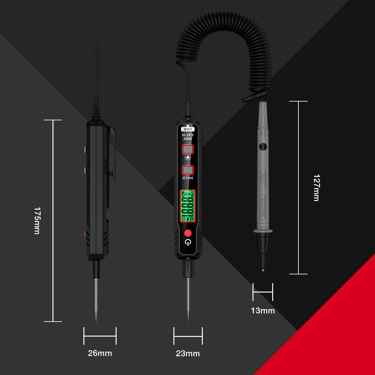 HABOTEST HT86A Car Voltage Detector Pen Non-Contact Voltage Tester Continuity Resistance Ohm Meter Car Fault Circuit Test Pencil
