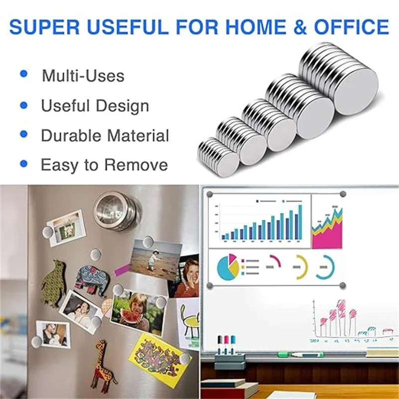 8x2/8x3/10x3 مللي متر مغناطيس الثلاجة 3 أحجام مختلفة مغناطيس صغير صغير مستدير القرص مغناطيس الثلاجة للهوايات المكتبية الحرف #2