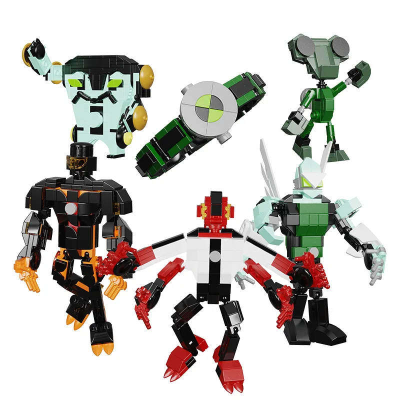 

New Hot Young Hackers Mecha Robot Monsters Cartoon Anime Figures Building Block Set Bricks Toys for Kids Fans Birthday Gifts