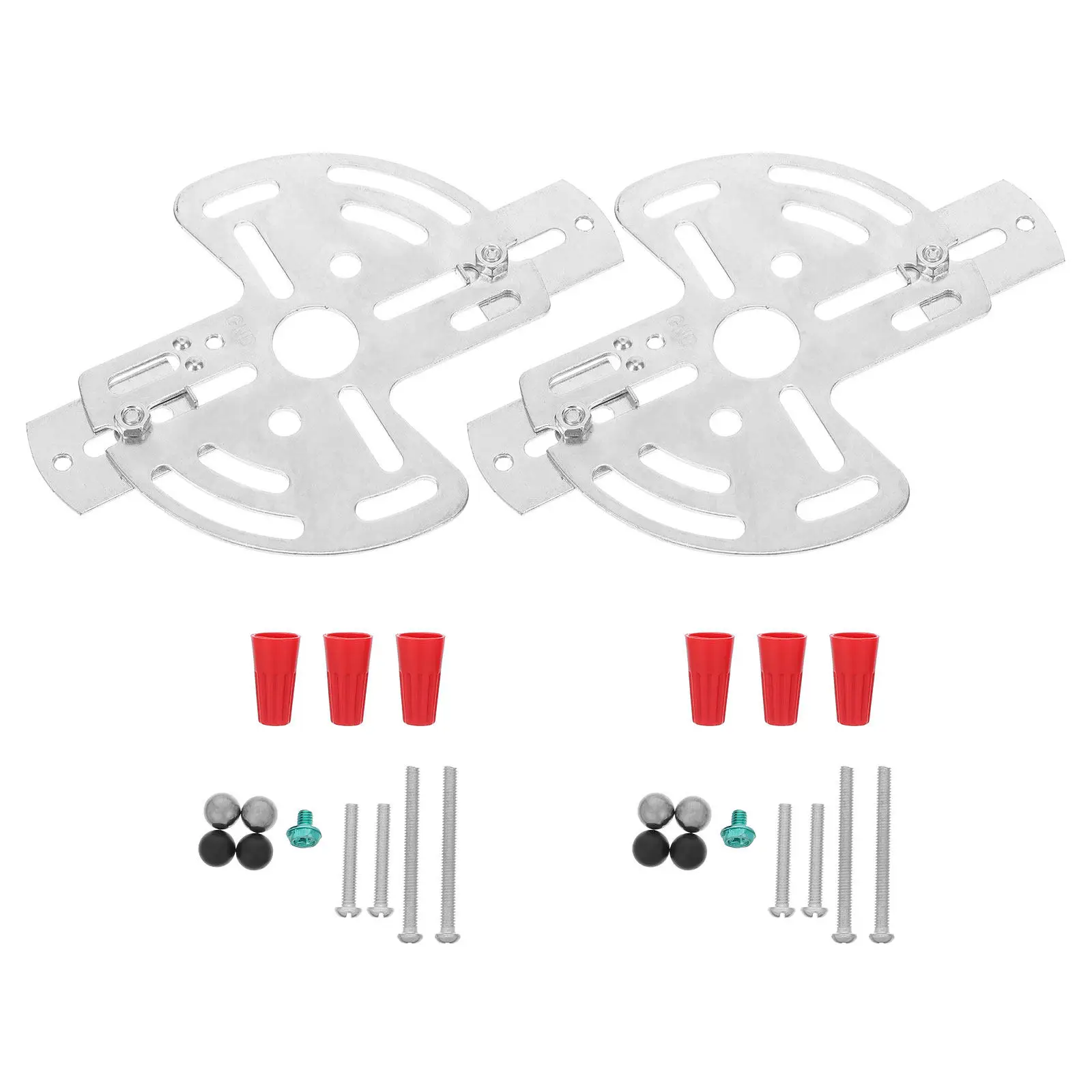 2Sets Metal Ceiling Light Mounting Plate Bracket Kit Strong Load Bearing for Hanging Light Fixture Chandelier Lamp Outdoor