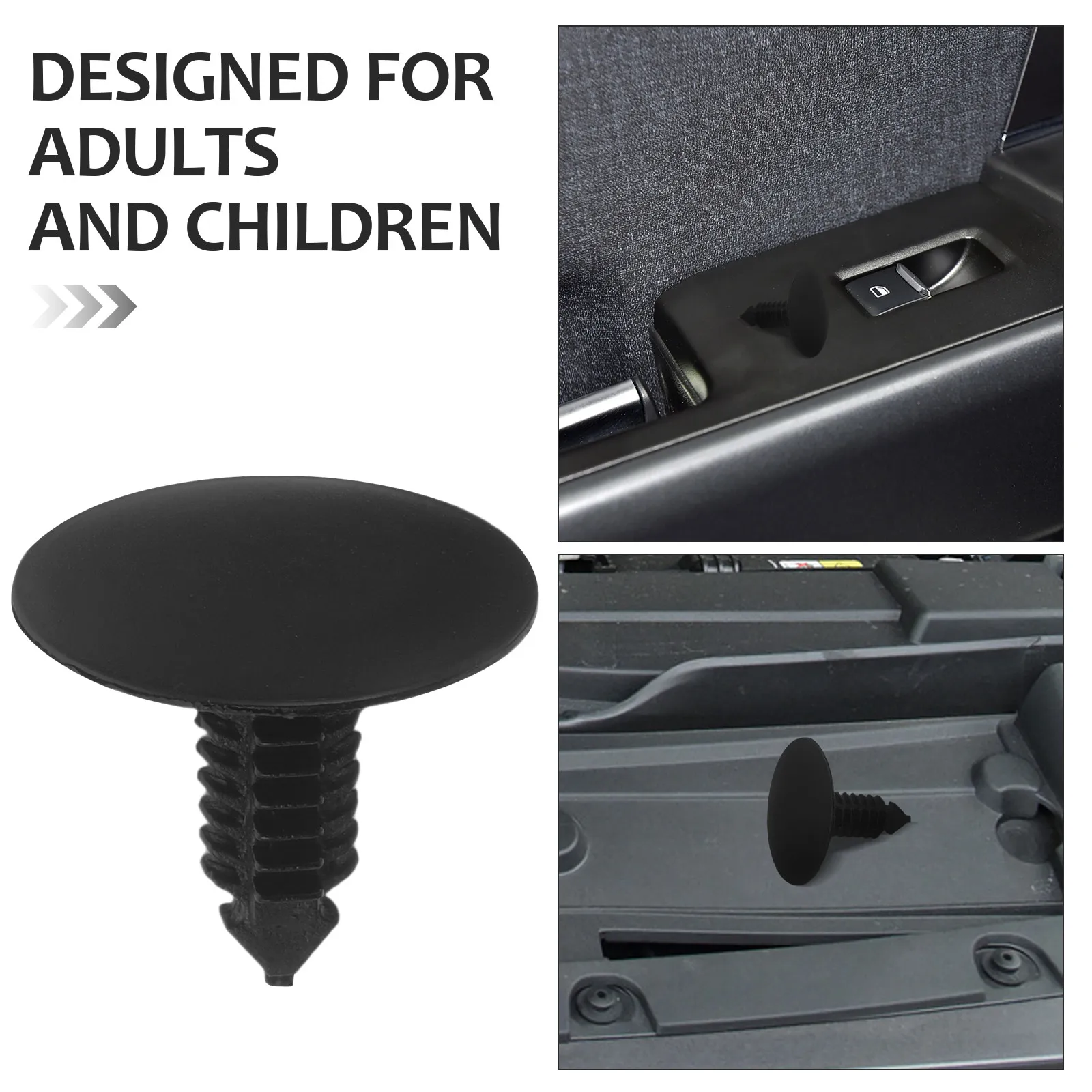 50Pcs Vehicle Door Trim Clip Retainer Push Pin Plastic Panel Fastener Replacement Kit Clips Automotive Push Clips