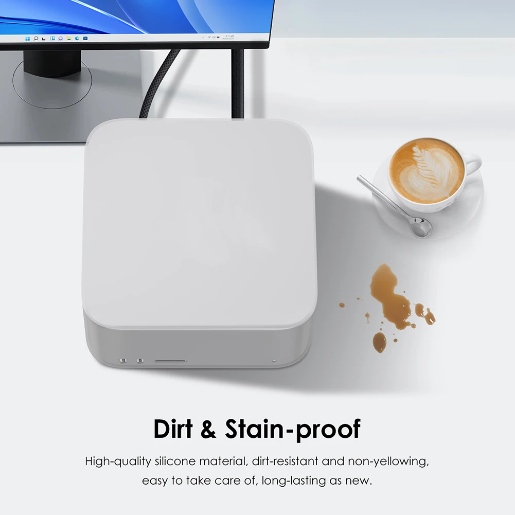 

Силиконовый чехол для Apple Mac Studio 2025, противоударный защитный чехол, водонепроницаемый защитный чехол, защитный чехол, рукав