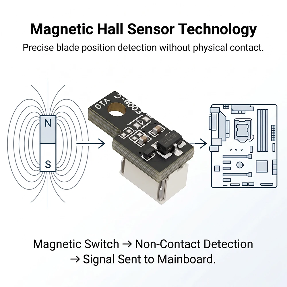 Für Creality K2 Plus Cutter Hall-Sensor-Platine, direkter Ersatz, magnetische Hall-Sensor-Technologie für K2 Plus 3D-Druckerteile – Detail 8