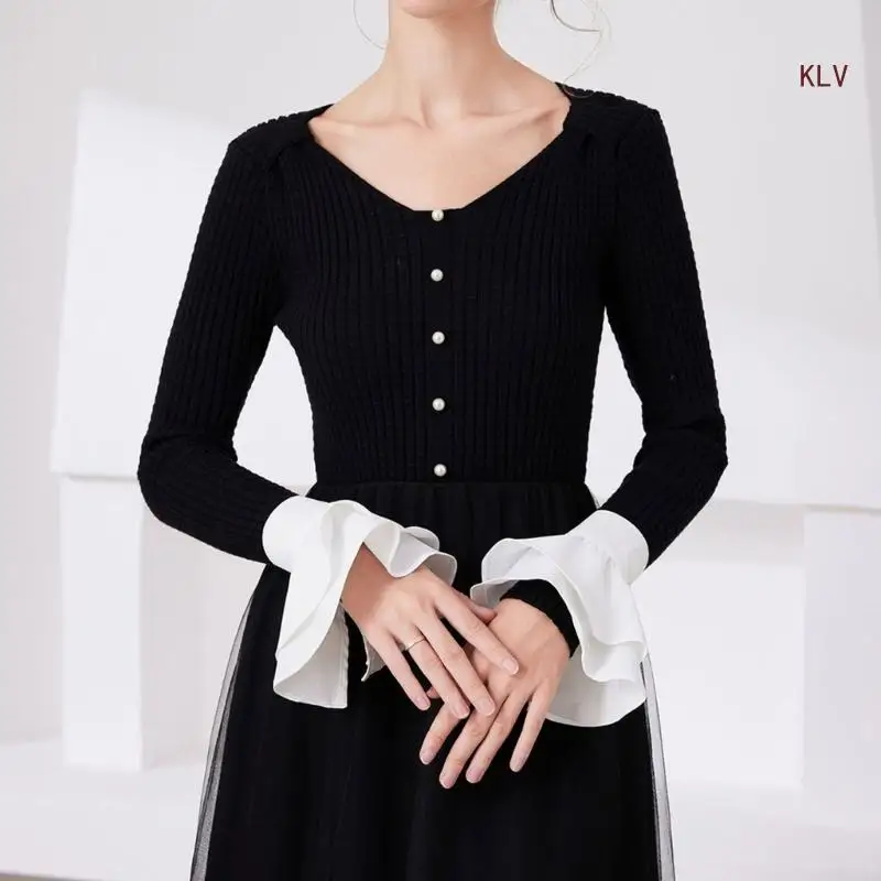 1 ペアのスタイリッシュな女性用カフス パーソナライズされたファッション アクセント フラワー スリーブ 日常着や特別な機会に 6XDA