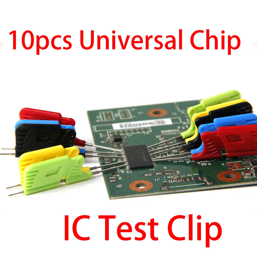 Chip Micro Clamp Clip Analisador Lógico Programador Sop Soic Tssop Tsop Msop Plcc Qfp Tqfp Lqfp Smd Dip 10x ic