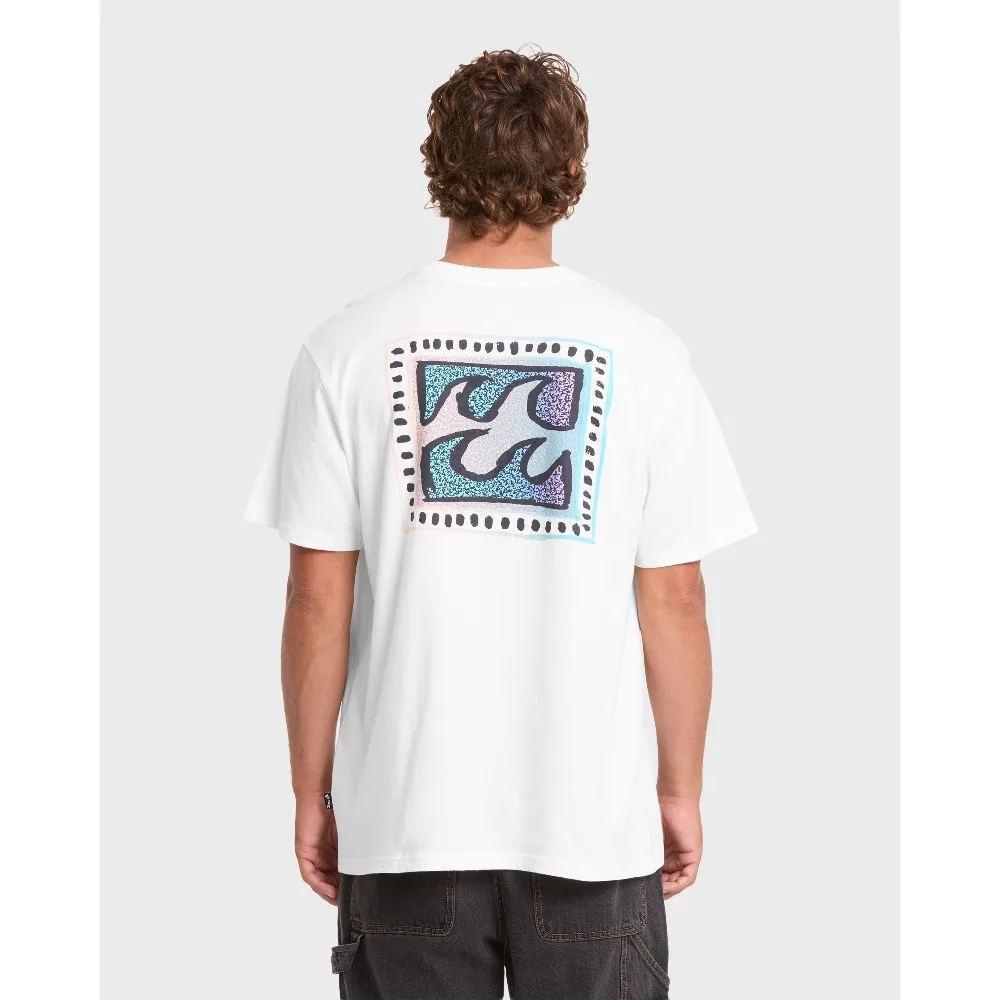Billabong Crayon Wave Premium Best-seller T-shirt 100% Cotton Tee Casual Sports Breathable Short Sleeve