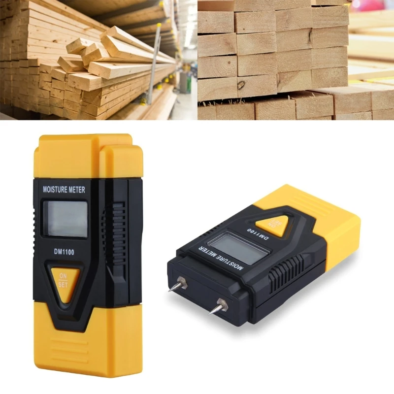 Humidimètre pour matériaux construction avec détection température