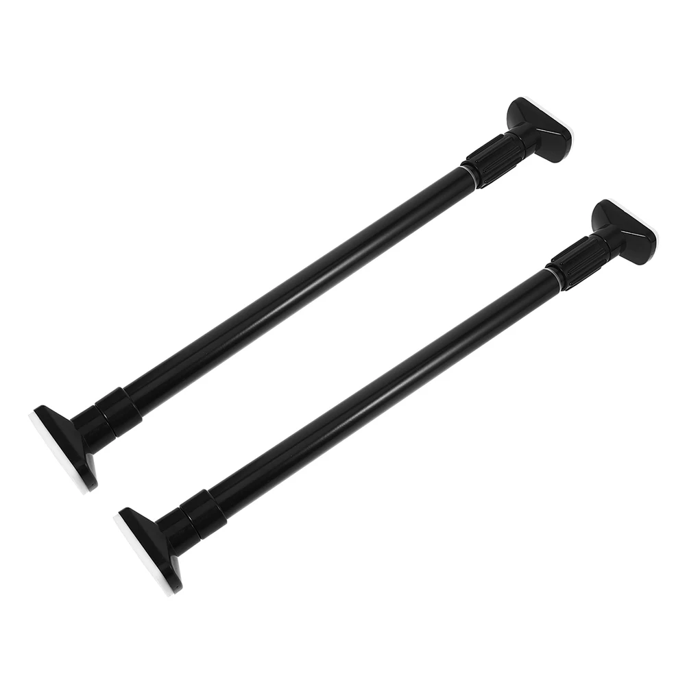 

2pcs Adjustable Tension Curtain Rod Telescoping Stainless Steel No Drill Shower Closet Extendable Clothes Drying Rail Window