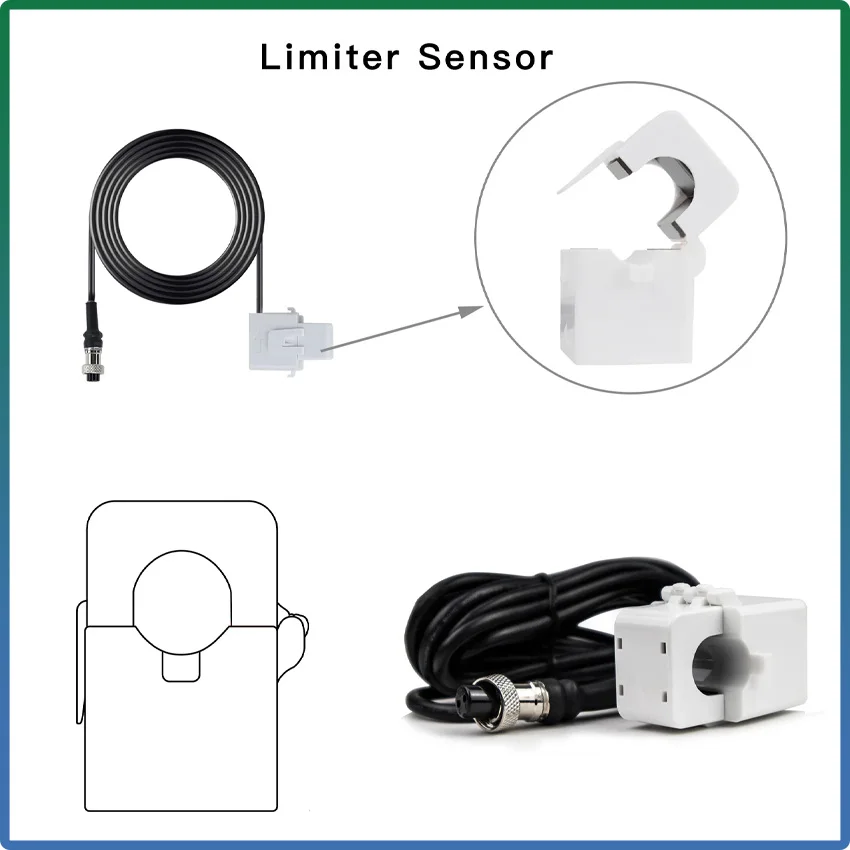 WiFi Plug Limiter Sensor For SUN WAL 1000W 2000W MPPT Wind Grid Tie Inverter And SUN Series Solar Inverter Limit Clamp