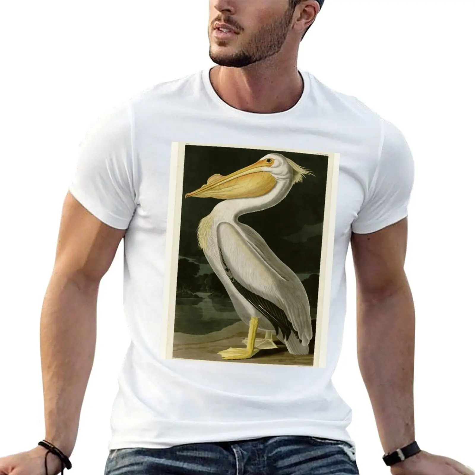 

311 American White Pelican T-Shirt man t shirt luxury graphic t shirts for man funny t shirts cotton T-shirt