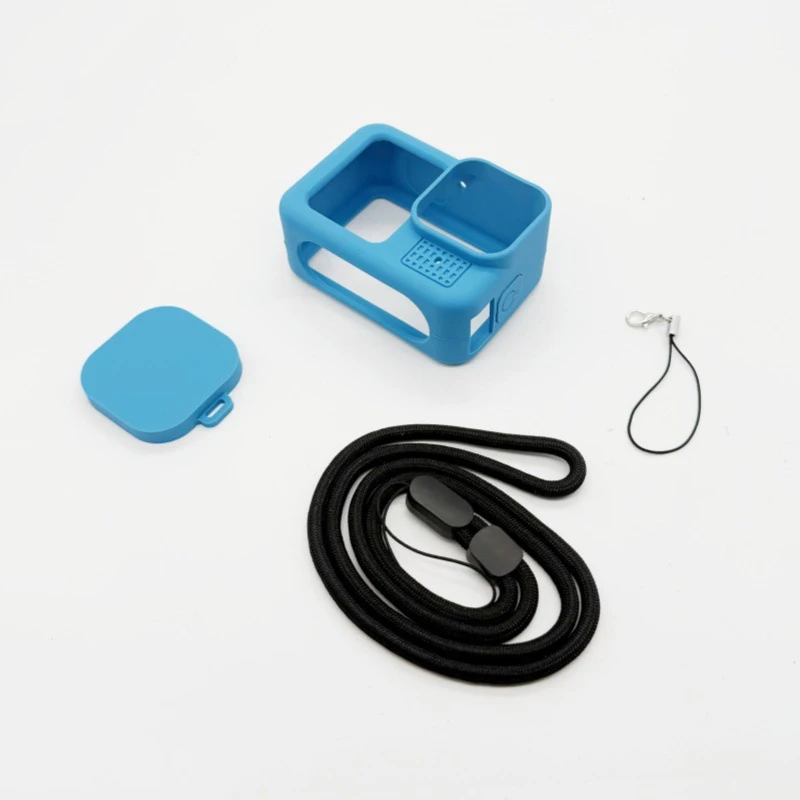 For gopro hero 13 black Accessories case Protect Housing Shell Protector Rubber Silicone + Lens Cap Strap For go pro 9 10 1112