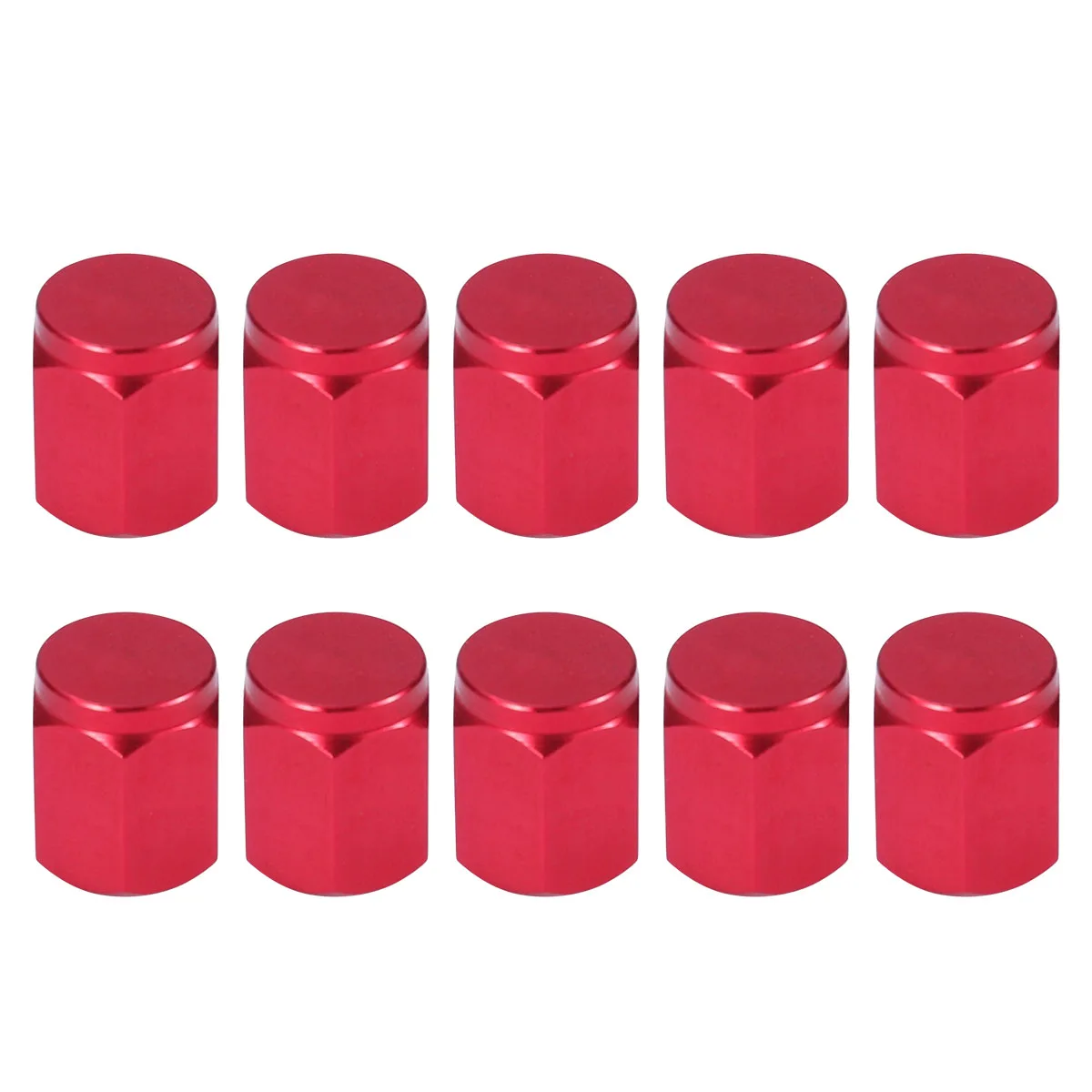 

10pcs Gas Nozzle Cap Bike Tire Caps Aluminum Alloy Anodized Anti Rust Bright Color Easy Install Sealing Dirt for Bicycle