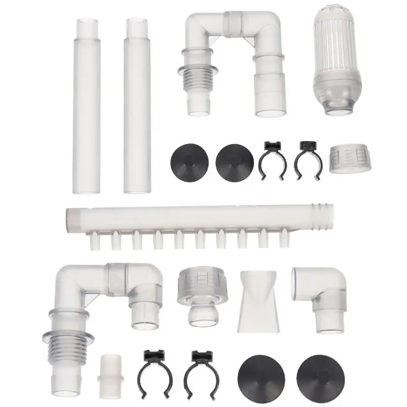 1 Set Of Aquarium Filter ABS External Filter Accessories Inlet And Outlet Water Remove Oil Film Lily Tube Fish Tank Filter Pipe