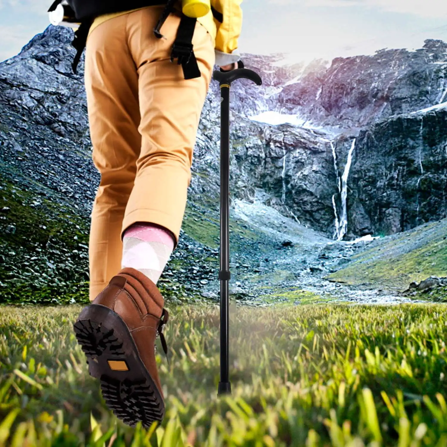 High-end Aluminium Alloy Ultralight Walking Stick Adjustable Walking Cane For Elderly