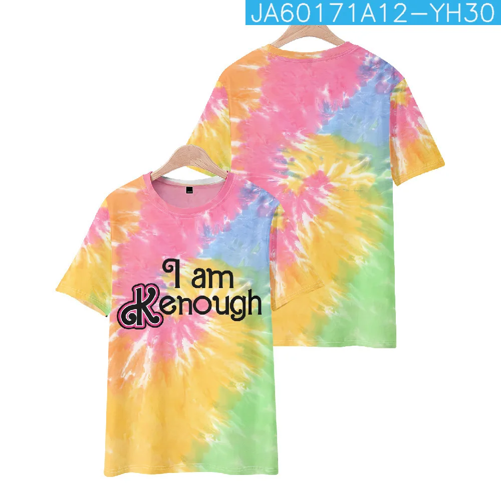 Hot selling I Am Kenough Rainbow printed T-shirt 3D Men Women Streetwear O-neck short sleeve y2k top boys girls cosplay clothing