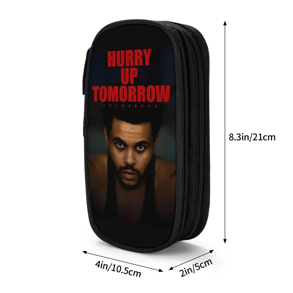 The Weeknd Hurry Up Tomorrow Pencil Case Creative Pen Box Bags for Student Large Storage Office Gifts Pencil Box