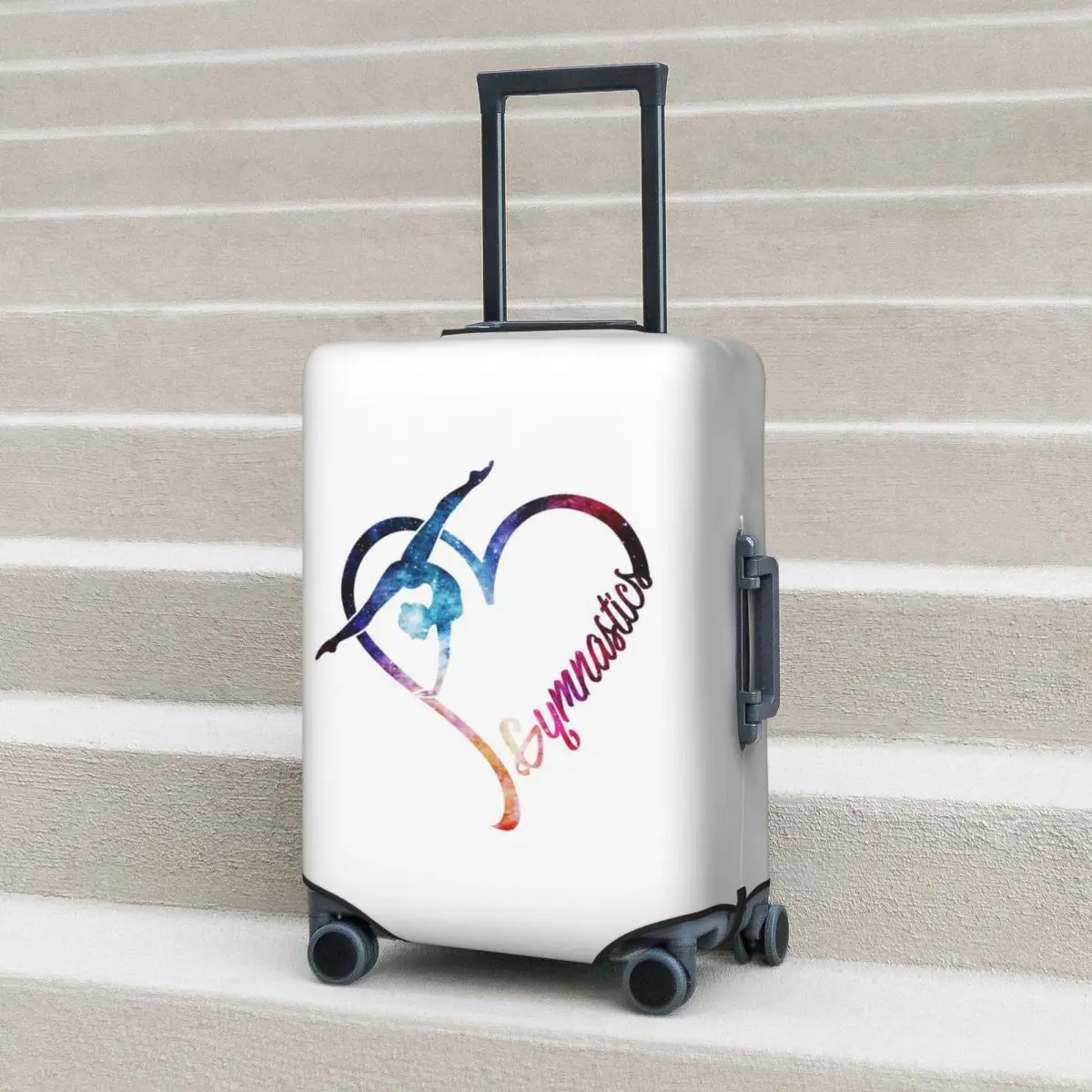 Защитный чехол для чемодана Galaxy Gymnastics Heart, эластичные защитные чехлы для дорожного багажа на 18-32 дюймов