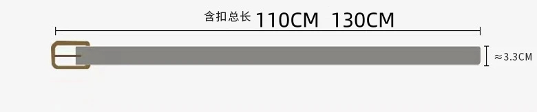 3,3cmX110cmX130cm 2024 Hochwertiger Neuer Elastischer Geflochtener Gürtel für Herren Lässiger Canvas-Gürtel für Damen Koreanischer Allrounder mit Dornschließe Weiß Schwarz – Detail 2