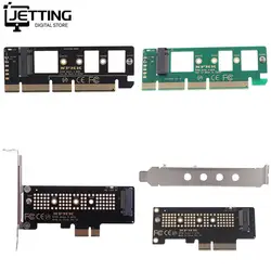 M.2 NVMe SSD NGFF To PCIE X16 Adapter M Key Interface Card Support PCI-e PCI Express 3.0 2230-2280 Size M.2 M2 Pcie Adapter