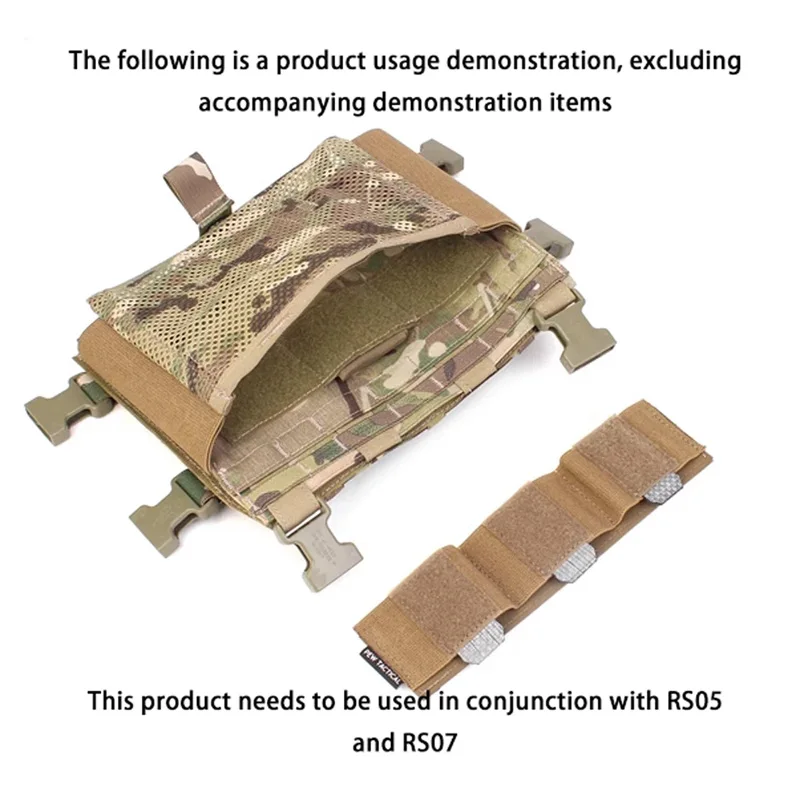 TACTICAL Vest JPC-R Series Multi-Purpose Triple M4 Tool Dividers Mag Insert Pouch for Chest Panel Bag RS08