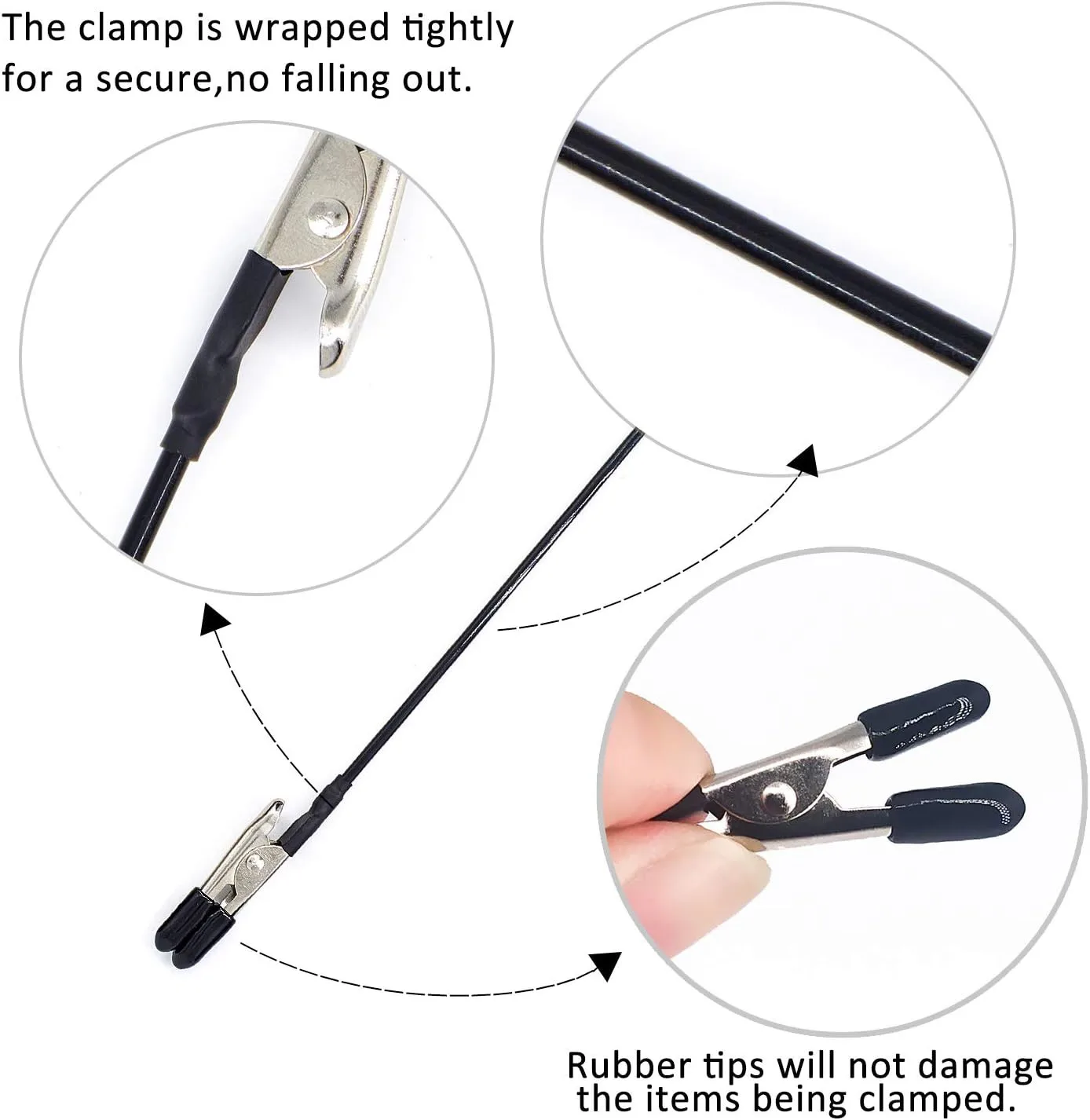 Joystar-Pince crocodile pour aérographe, outils de peinture, modèle en métal, 10 pièces