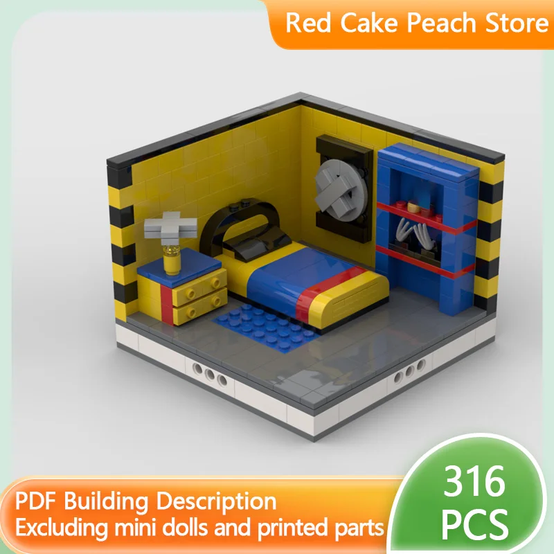 

Popular Movie Model MOC Building Bricks Hero Movie Scene Room Modular Technology Children Holiday Gifts Assemble Toys Suit