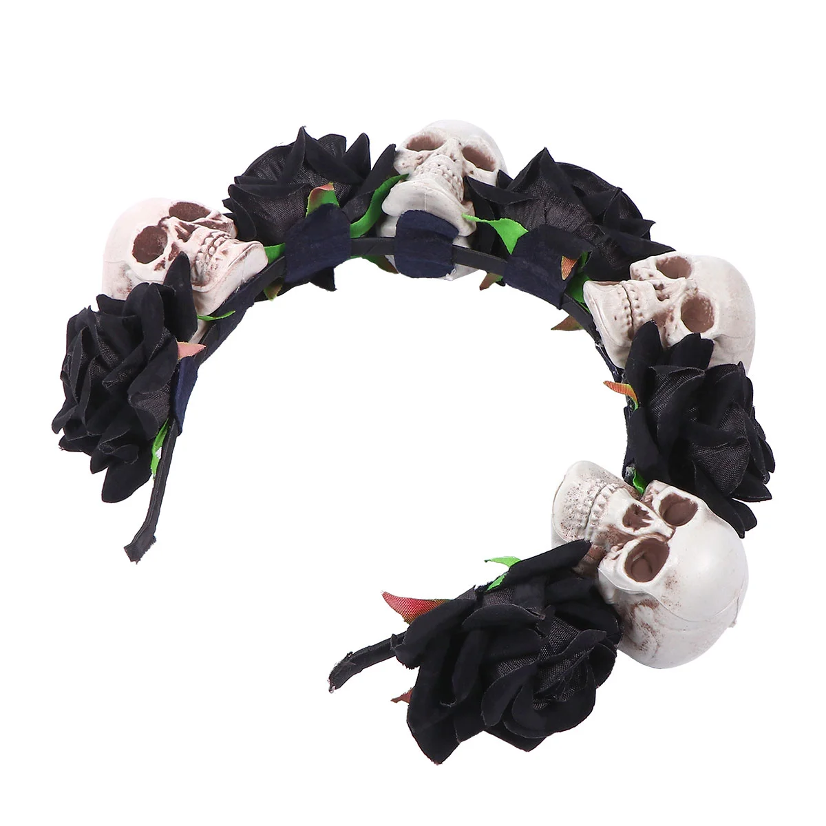 Head Band Halloween Headband Flower Hair Accessories Headgear Fashion Black Skull Hoop