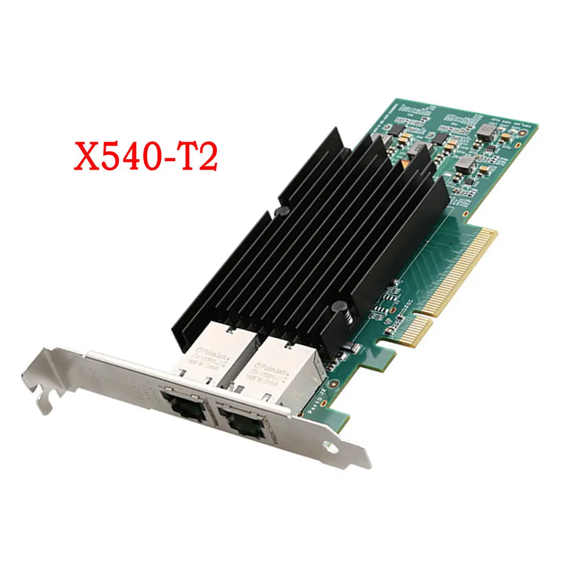 Gigabit dual port PCIe 8X X540-T2 desktop server network card RJ45 soft router high-speed