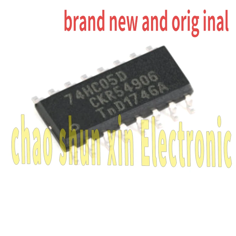 74Hc05D New Original Smd Sop014 Six-Way Anti-Phase Device Logic Chip Ic