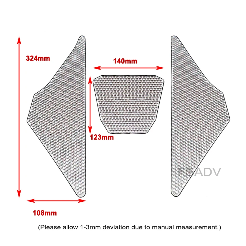 Fit For Honda Gold Wing GL 1800 F6B Goldwing GL1800 2018-2024 Motorcycle Rubber Tank Pad Sticker Side Anti-Slip Protection Decal