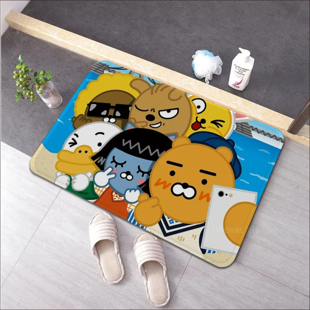 KA-KAOS FRIENDS Floor Mat Hallway Carpet Retro Multiple Choice Living Room Kitchen Rug Non-Slip Welcome Rug