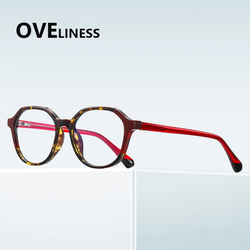 Acetate Child Glasses Frame for Boys and Girls Kids Eyeglasses Flexible Quality Eyewear Protection Vision Correction