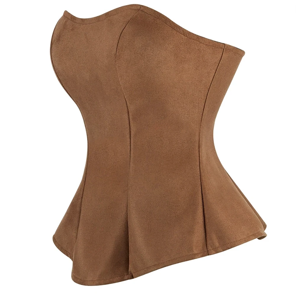 

Gothic Lingerie Zipper Pleated Bustier for Womenv Vintage Bustier Elegant Victorian Overbust Corset Tops Bodice Body Shaper