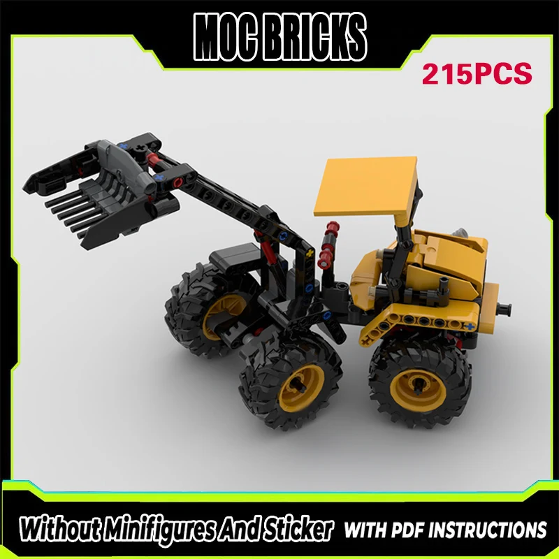 

Конструктор City Car Model MOC: Колесный погрузчик, модульная технология, подарки, праздничный набор для сборки, детские игрушки