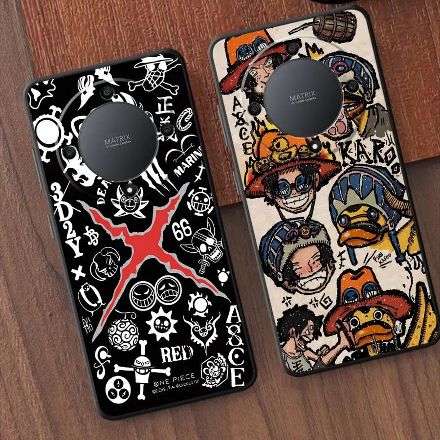 

O-One P-Pieces Anime Soft Shell Case for Honor X6 X7c X8 X8b X8a 8X X5b 70 X9b X6a X8c 90 Pro X7 X9c X9a X7b Magic5 Lite