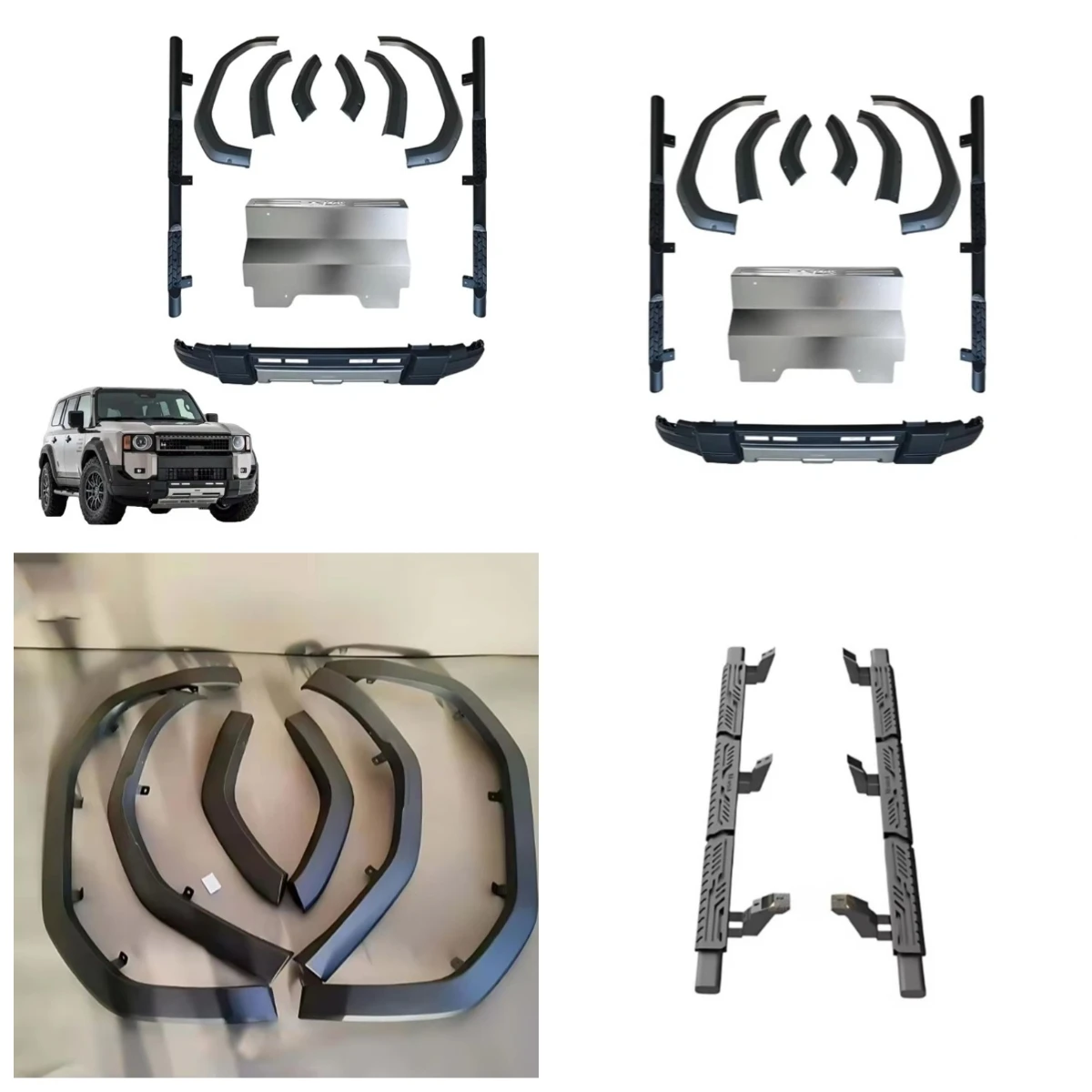 

Stlf Aftermarket 4x4 Accessories Body Kit For Land Cruiser LC250 2024 Offroad Front Bumper Guard Fender Flares Modificat