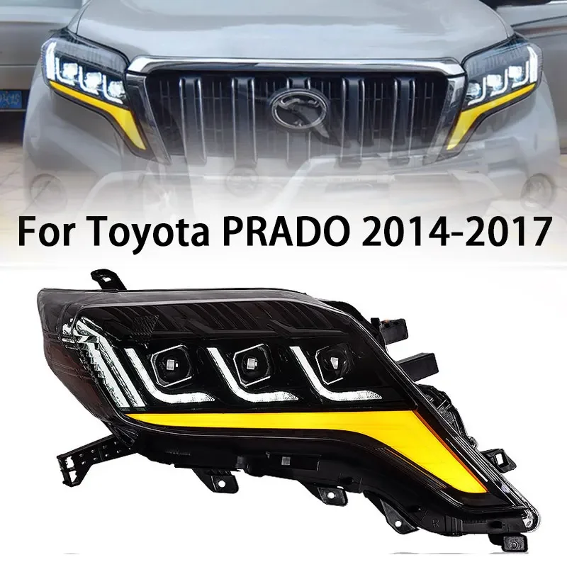 

Car LED Headlights For Toyota Prado 2014 2015 2016 2017 Land Cruiser FJ150 Accessories Modified Led DRL Front Lights Assembly