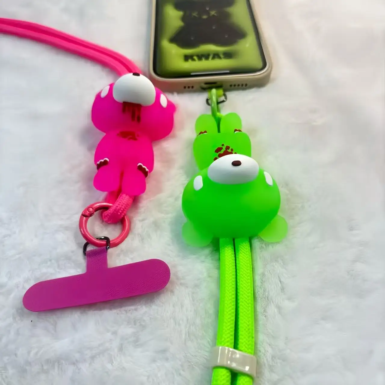 

Halloween - Style Cartoon Bear Phone Lanyard with Phone Case, Unique & Cute Accessory for Phone.Daily wearing and birthday gift