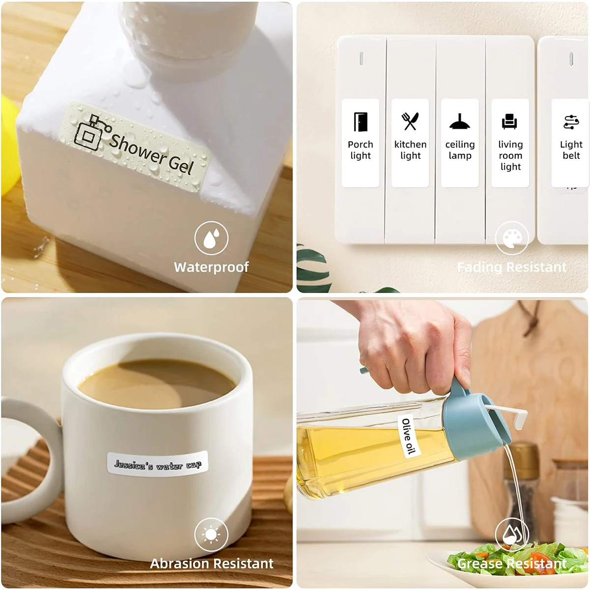 Marklife 12*40mm Thermal Label Sticker Compatible For Marklife P12 P15 M1 For Phomemo D30 Q30 DELI Q2 Labeller 160Pcs/Roll