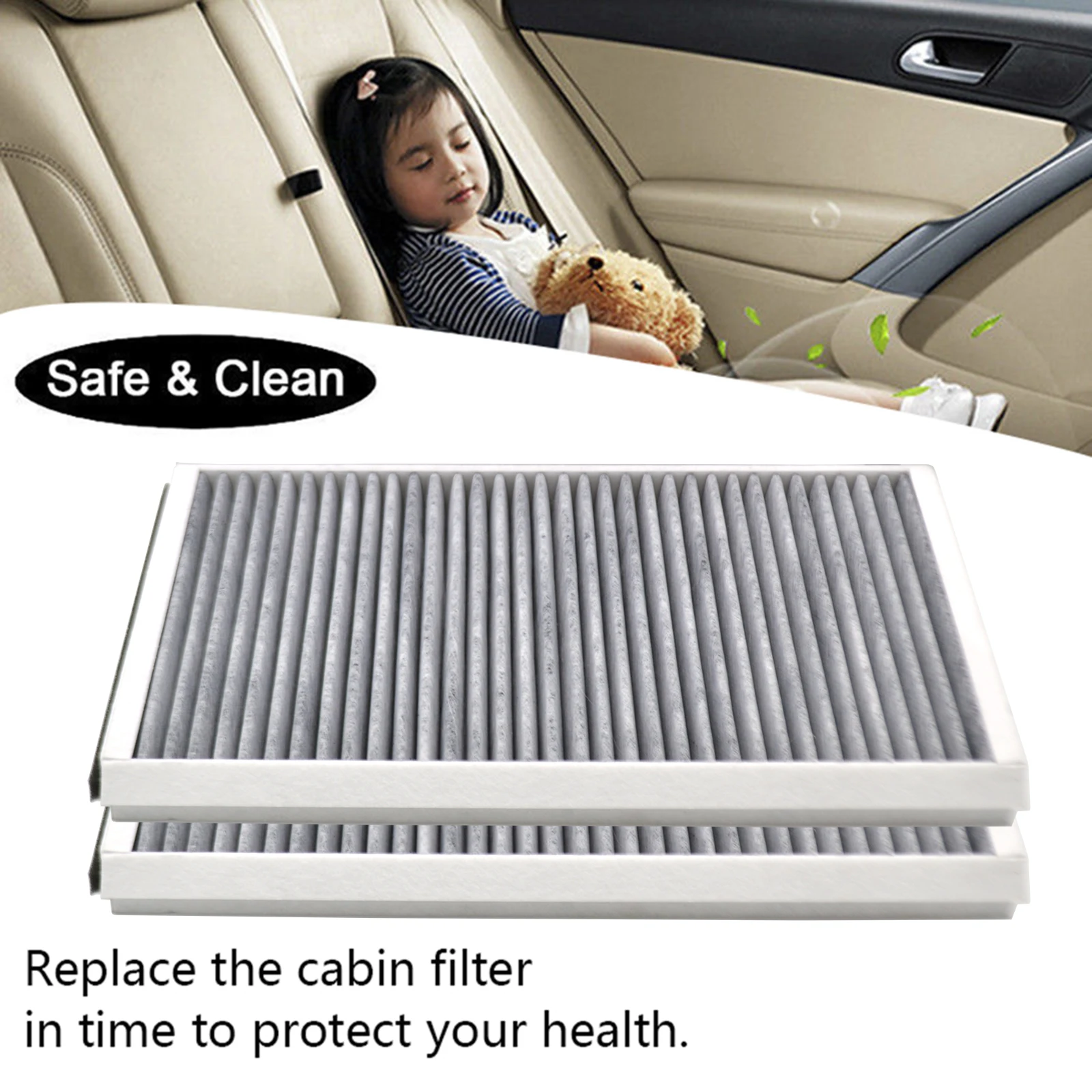 Pollen Cabin Air Filter For BMW 6 Series E64 Convertible 645Ci N62B44 4398CC 650i N62B48B 4799CC M6 S85B50A 4999CC 2003 - 2010