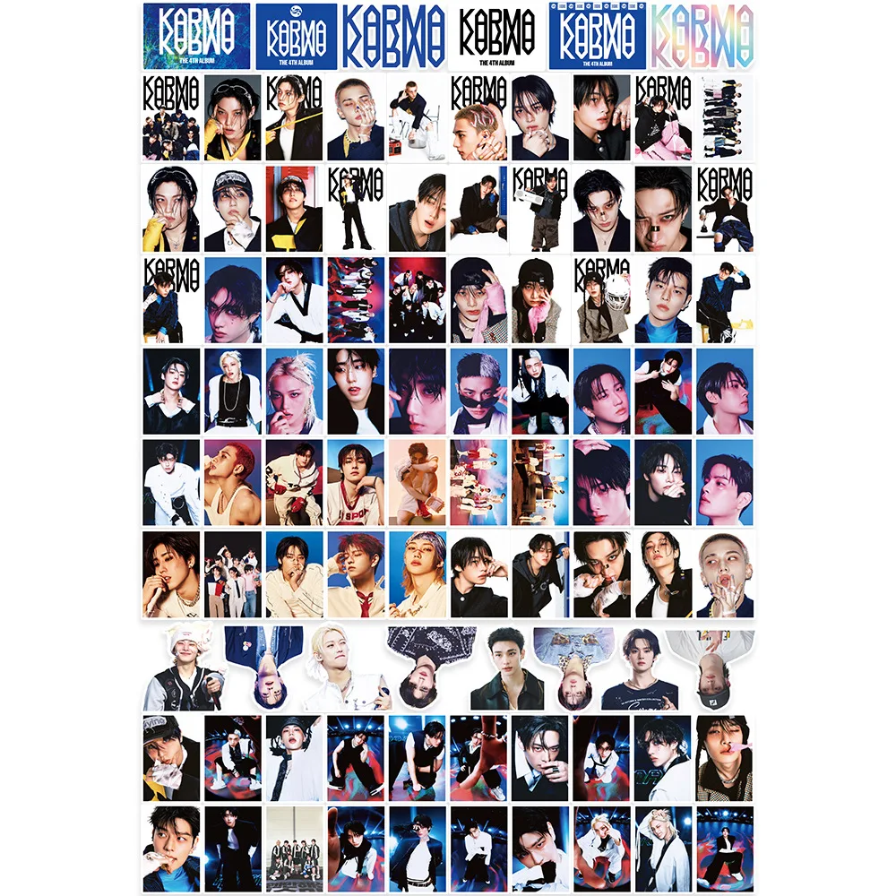 Nuevo Kpop 91 Uds SK pegatinas Straykids álbum decoración pegatinas conmemorativas 2025 nuevo álbum KARMA colección periférica agua cu