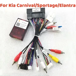 16 Pin Wiring Harness Canbus Box Decoder For Hyundai Elantra Santa Fe IX45 2012-2019 Kia K5 Sorento 2012+ Sportage CAMERA 16 PIN
